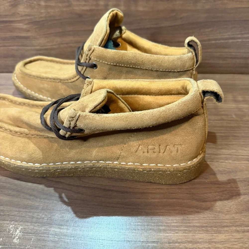 Ariat Spitfire Chukka Boots Mens 13D Tan Good Suede Moc Toe 10044602